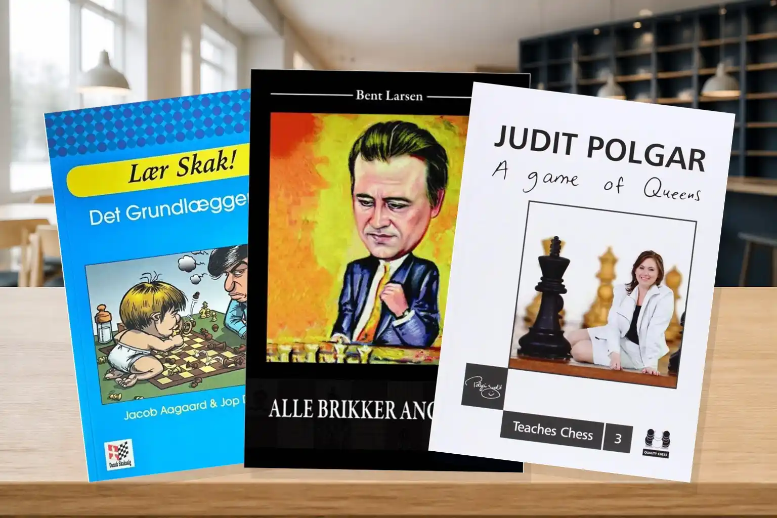 Tre skakbøger om begynderspil, Bent Larsen og Judit Polgar